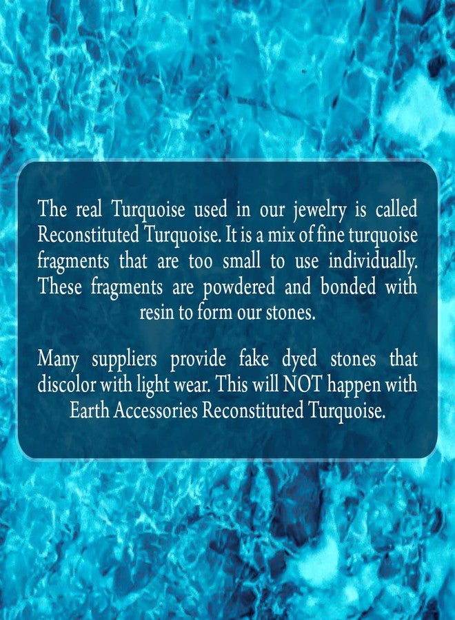 Earth Accessories Belly Button Ring for Women - Light Blue Turquoise Belly Button Piercing, 316L Surgical Steel Navel Ring - Crystal Stone Bellybutton Jewelry, Gift Ready Body Piercing Jewelry - Image 4