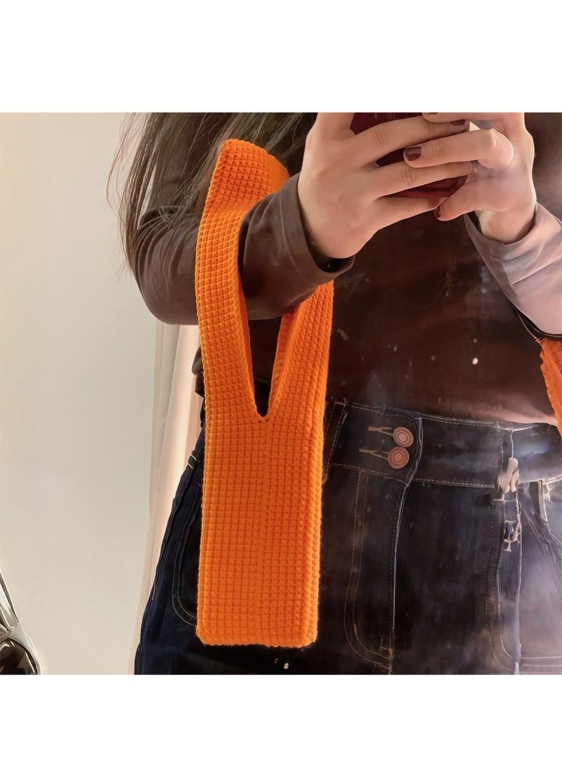 X-level iPhone 17 Pro Max Pocket Sports Phone Armband - High Elastic One-Piece Knit, Non-Slip for Running, Easy On/Off & Wear-Resistant, Universal Fit for  iPhone 17 PRO, Samsung Galaxy S25 Ultra Most Phones (Orange) - Image 2