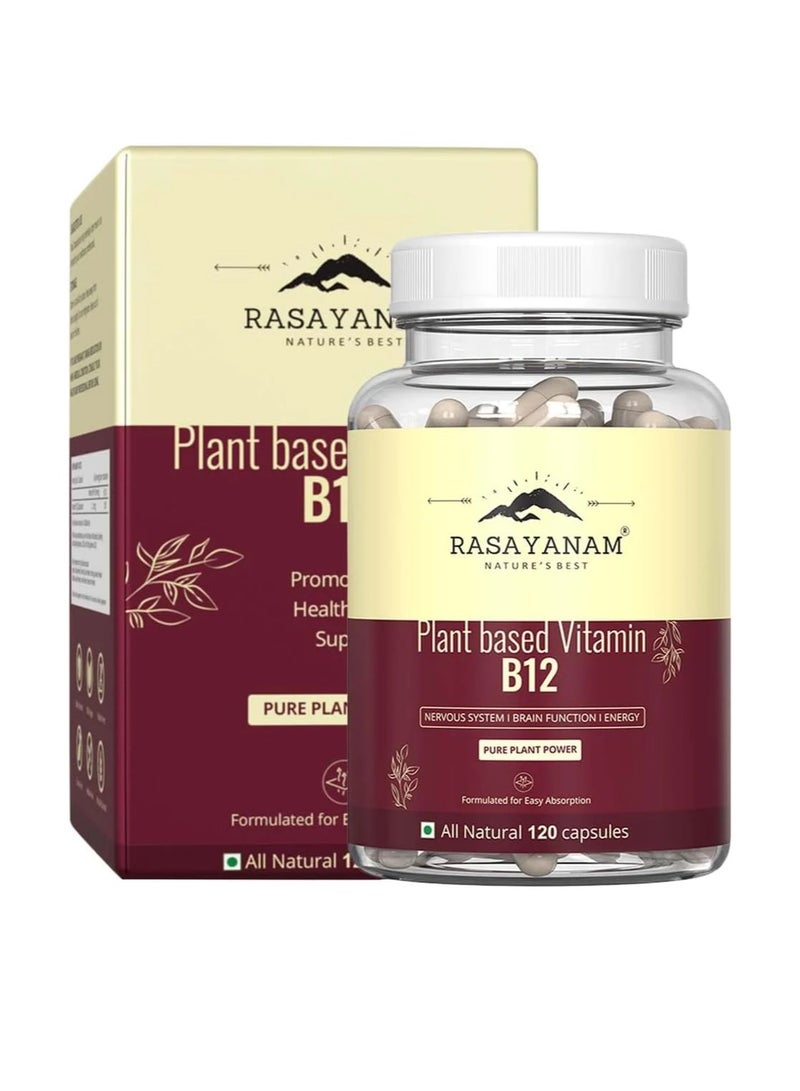 Rasayanam Plant Based Vitamin B12  120 Capsules - Image 1