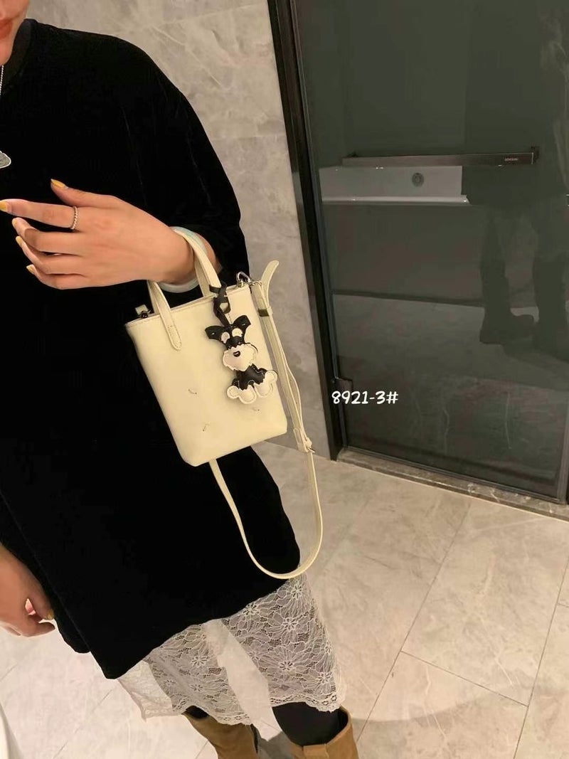 Genuine Leather Mobile Phone Bag Small Satchel Women'S High-End Fashionable Exquisite Handbag All-Match Shoulder Crossbody Bag Small Bucket Bag - Image 3
