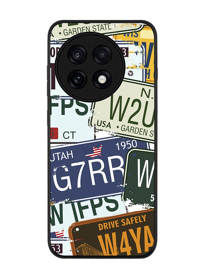 Stylizedd For OnePlus 13R / Ace 5 Pro Case,Slim fit Camera Protection, Shockproof Thin Phone cover  - Number Plates