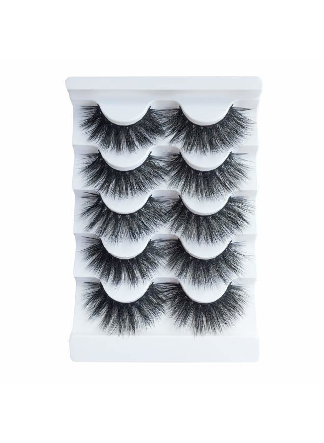 JIMIRE High Volume False Eyelashes Fluffy 3D Lashes Pack 5 Pairs - Image 4