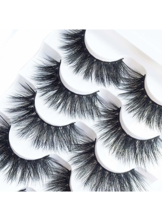 JIMIRE High Volume False Eyelashes Fluffy 3D Lashes Pack 5 Pairs - Image 2