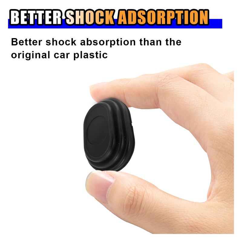 smilfuy 16PCS Car Door Shock Absorber, Silicone Anti-Collision Side Door Protection Sticker, Self Adhesive Car Slam Stopper Bumper Protector, Auto Soundproof Crash Pad for SUV Truck - Image 4