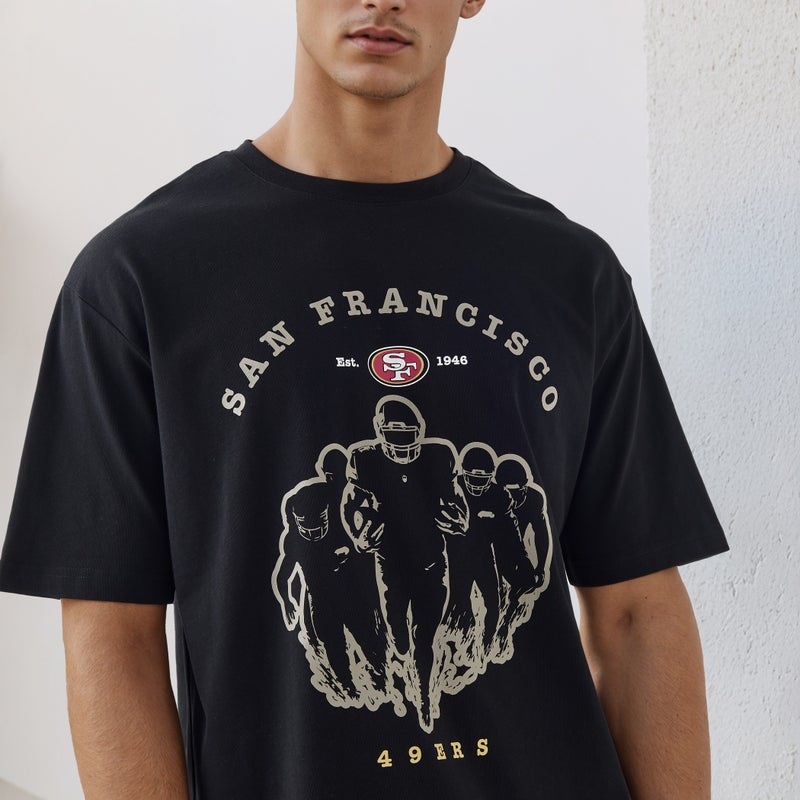 اس بي كاركترز تيشيرت مطبوع بقصة مريحة - Image 4