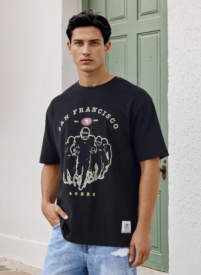 اس بي كاركترز تيشيرت مطبوع بقصة مريحة - Image 1