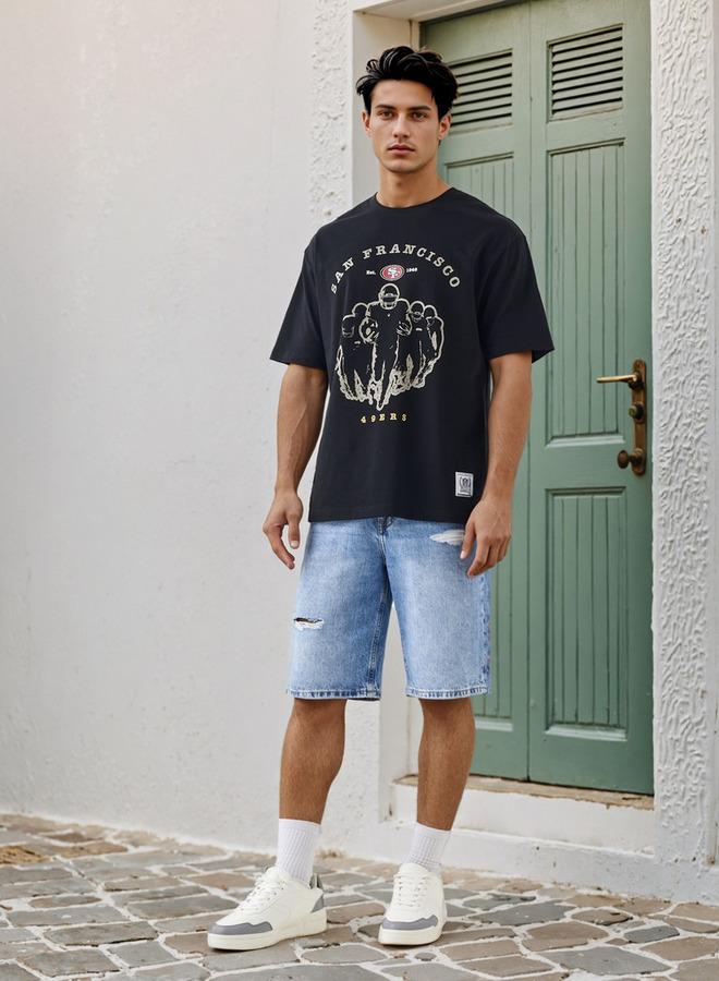 اس بي كاركترز تيشيرت مطبوع بقصة مريحة - Image 2