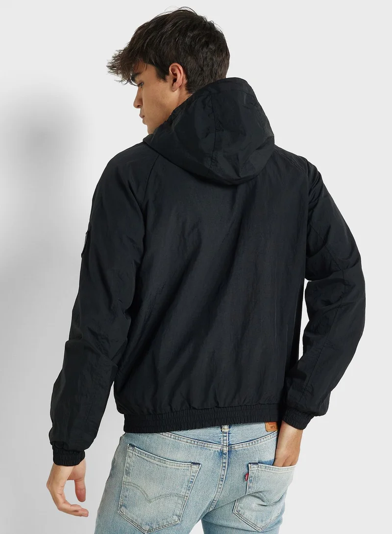 Calvin Klein Jeans Logo Hooded Harrington