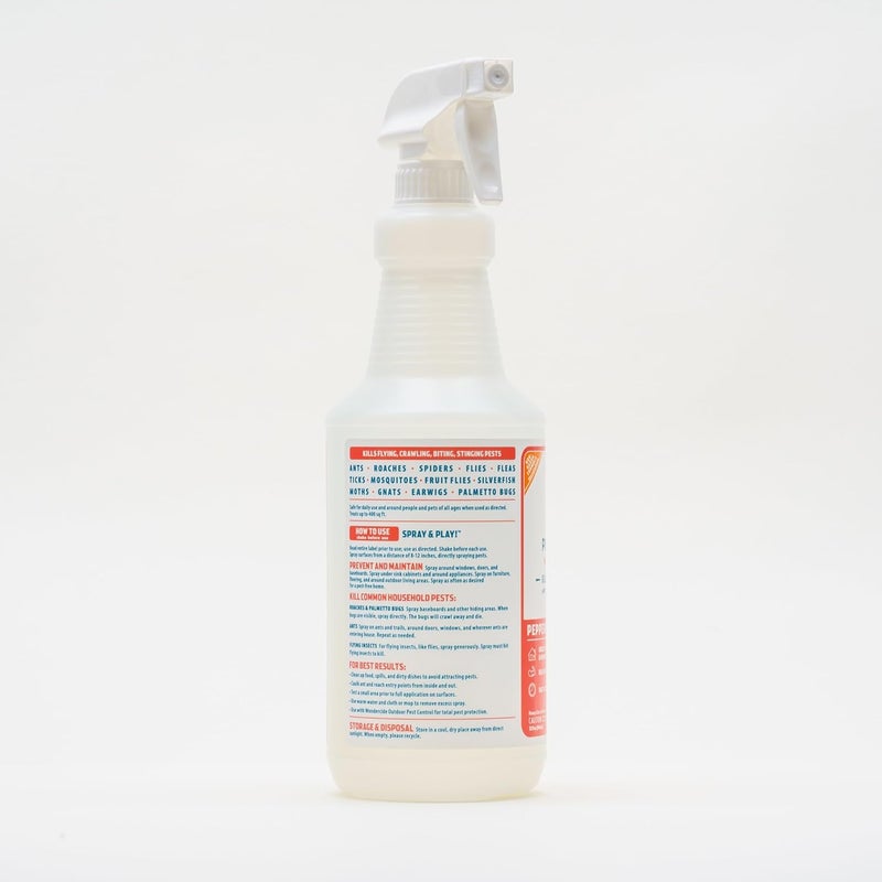 Wondercide - Indoor Pest Control Spray for Home and Kitchen - Ant, Roach, Spider, Fly, Flea, Bug Killer and Insect Repellent - with Natural Essential Oils - Pet and Family Safe — Peppermint 16 oz - Image 2
