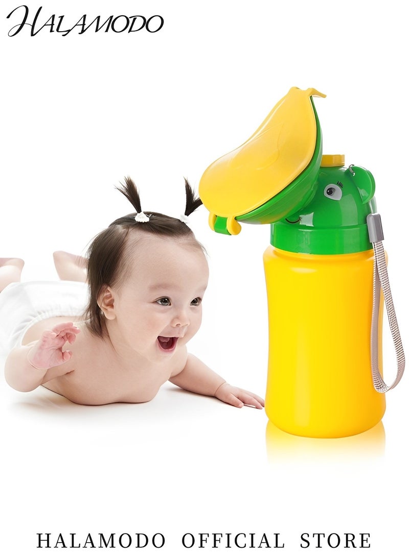 HALAMODO Baby Portable Travel Pee Potty for Toddlers & Kids Potty Urinal Emergency Toilet Pee Bottle Cup Convenient Pee Potty Toilet Potty Pee Training for Outdoor Car & Road Trip & Camping & Park (Girl) - Image 2