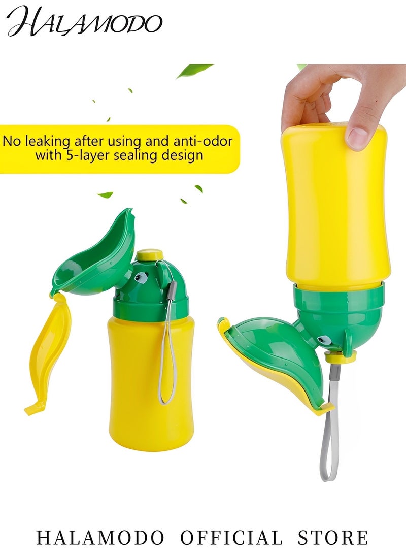 HALAMODO Baby Portable Travel Pee Potty for Toddlers & Kids Potty Urinal Emergency Toilet Pee Bottle Cup Convenient Pee Potty Toilet Potty Pee Training for Outdoor Car & Road Trip & Camping & Park (Girl) - Image 4