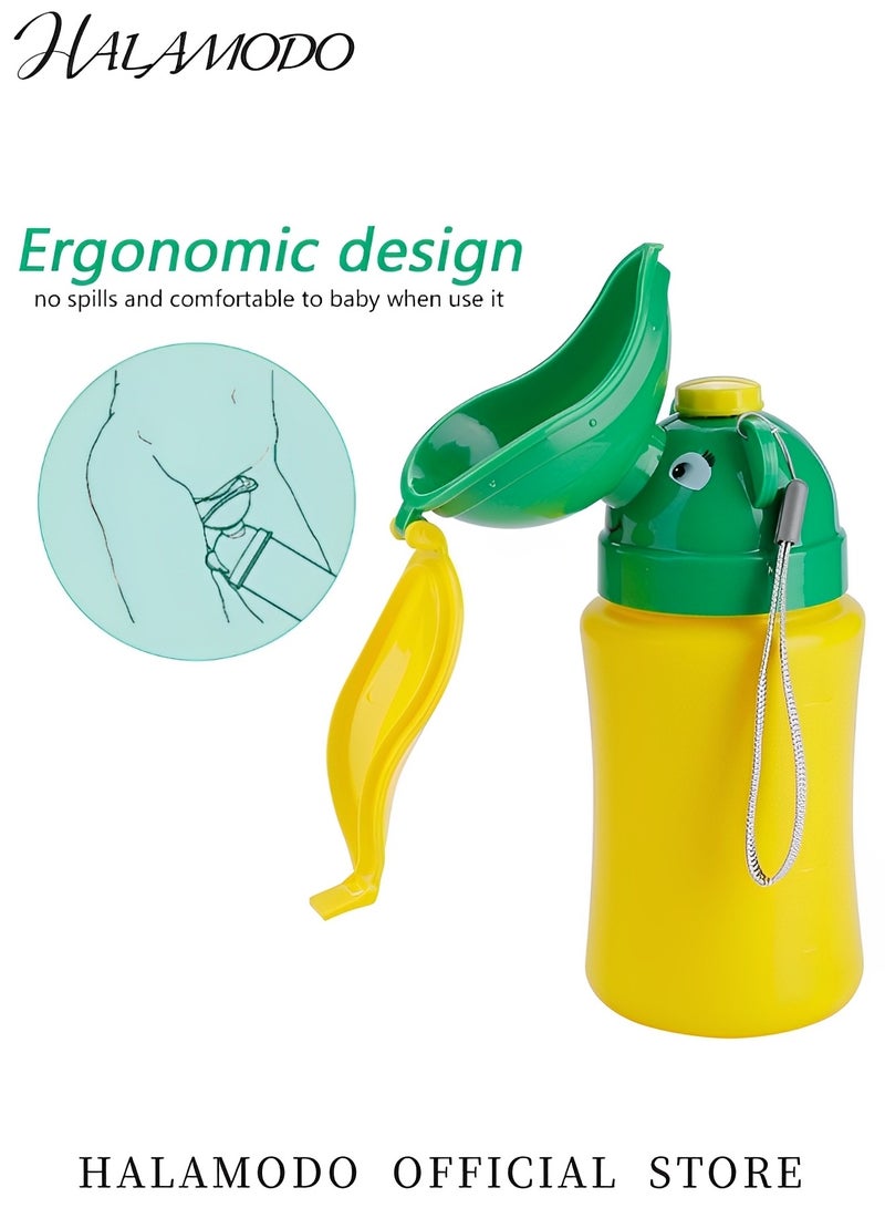 HALAMODO Baby Portable Travel Pee Potty for Toddlers & Kids Potty Urinal Emergency Toilet Pee Bottle Cup Convenient Pee Potty Toilet Potty Pee Training for Outdoor Car & Road Trip & Camping & Park (Girl) - Image 3