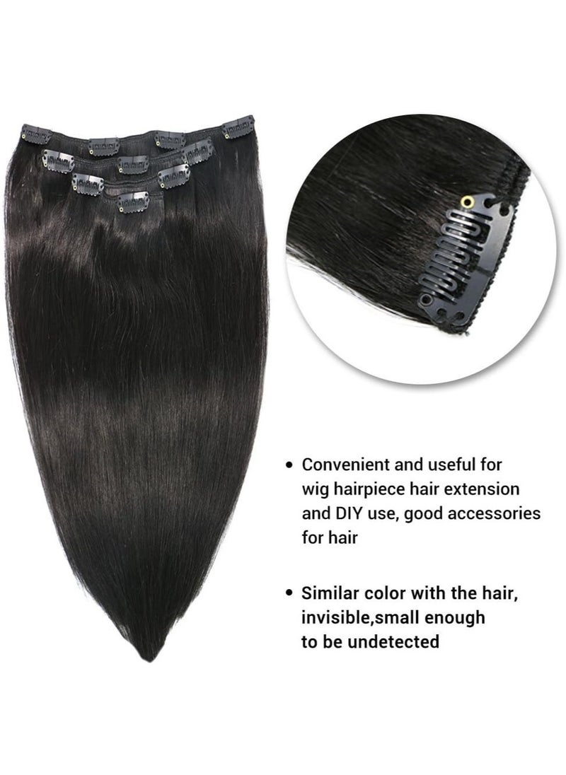 Estelle - 20Pcs Clips For Making wig extension, U Shaped Snap Comb Hair   6-Teeth Clips with Rubber - Image 1
