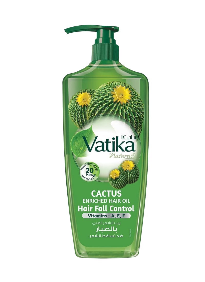 Dabur Cactus Enriched Hair Oil Antibreakage Green 300ml - Image 1