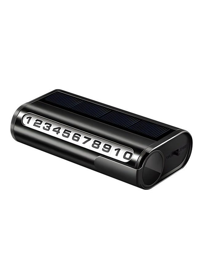 Generic Solar Charging Car Parking Card Number, Portable Car Parking Card Number Anti-Exposure、 No Deformation, Perfect for All Vehicle Types  - Image 1
