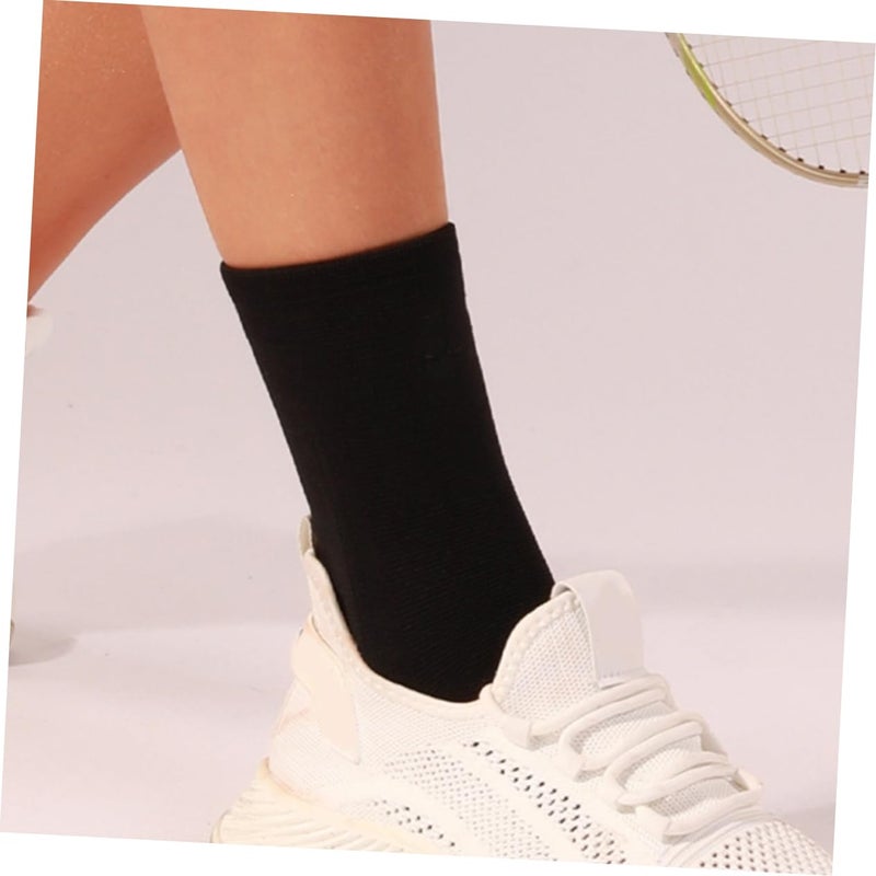 Compression Ankle Support Sleeve For Basketball Soccer Running Sports Black - Image 5