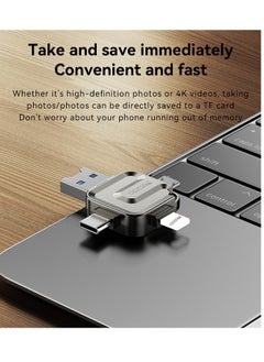 Yesido 4 in 1 Flash  Memory Card Reader GS23 USB 3.0 High-speed Transmission Mini Design  - Image 3