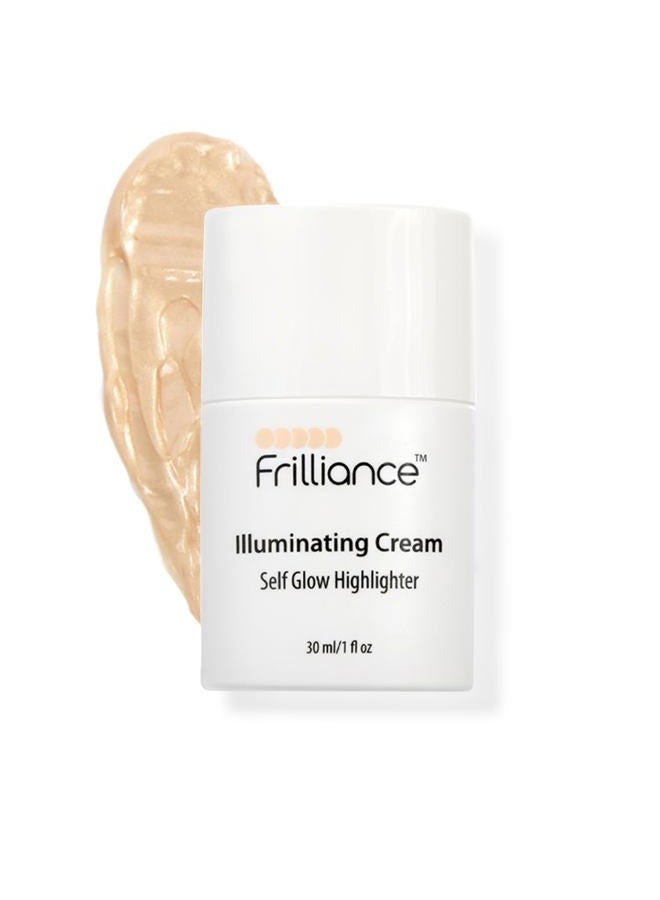 Frilliance Illuminating Cream, Hydrating Self Glow Highlighter, Cruelty Free Hypoallergenic for Teens of All Skin Types, 30 ml / 1 fl oz - Image 1