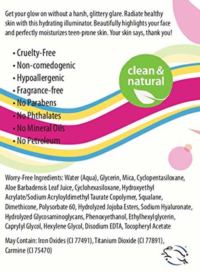 Frilliance Illuminating Cream, Hydrating Self Glow Highlighter, Cruelty Free Hypoallergenic for Teens of All Skin Types, 30 ml / 1 fl oz - Image 3