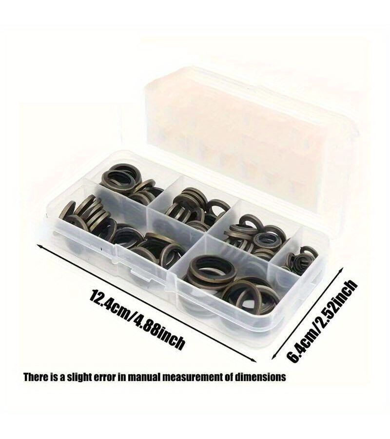 120pcs Oil Drain Plug Washer Seal Kit M6 M8 M10 M12 M14 M16 M18 M20 M22 M24 M27 M30 - Image 4