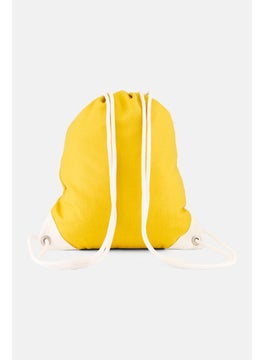 ESPRIT Women Brand Logo Drawstring Backpack 46 H x 37 L x 2 W cm, Yellow  - Image 2