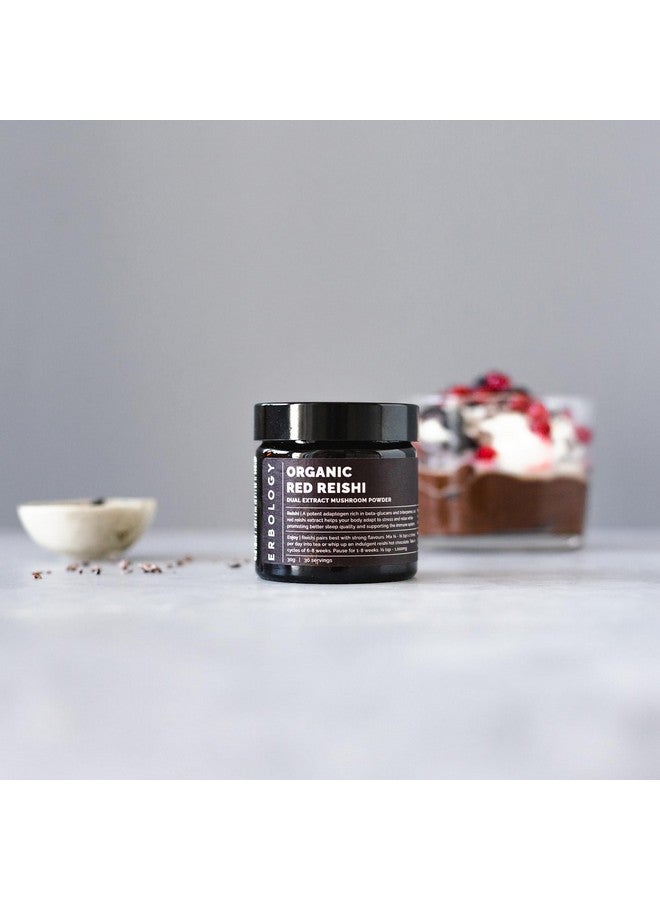 Erbology Organic Reishi Dual Extract Powder 30 Servings - 18% Beta-glucans - Immunity Support - Ganoderma Lucidum - Small Batch - Sustainably Grown in Europe - Vegan - Non-GMO - No Added Fillers - Image 3