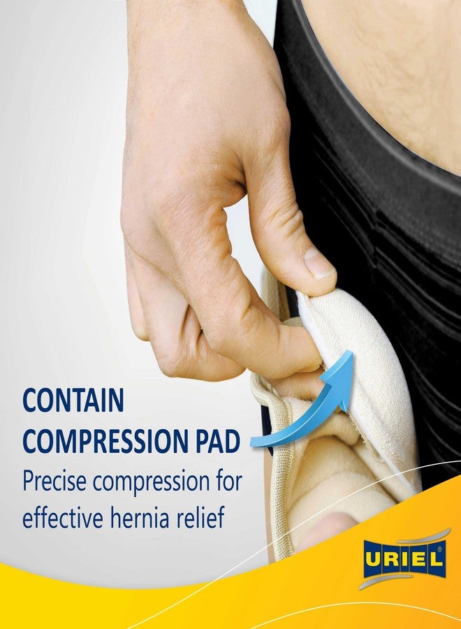 URIEL Hernia Belts for Men I Fits Right Side I Inguinal Hernia Belt for Men I Hernia Support I Pre & Post Surgery Hernia Truss I Adjustable Waist Strap with Compression Pad I Cream, XL Size - Image 4