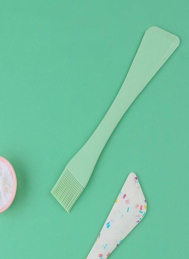 Hemoton Dual-Head Silicone Spatula and Oil Brush,Dual-Purpose Silicone Pastry Brush and Spatula,Baking Scraper,Non-Stick Scraper for Cooking,Mixing and Baking - Image 5