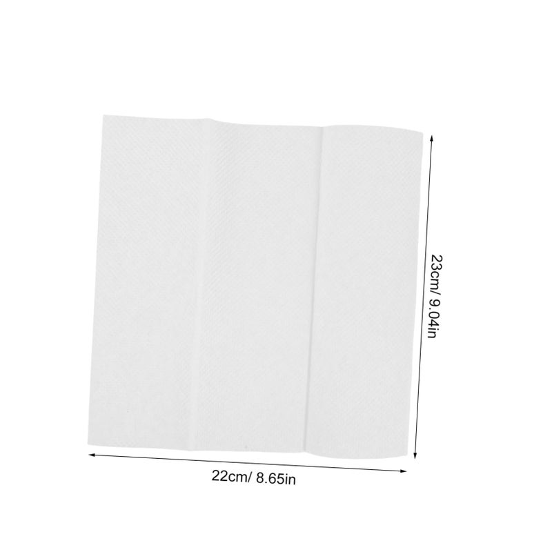 Soft White Disposable Paper Hand Towels 140 Counts For Bathroom Kitchen Parties - Image 3