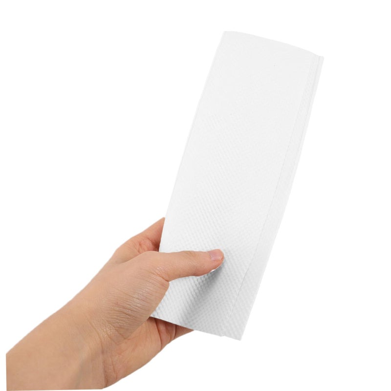Soft White Disposable Paper Hand Towels 140 Counts For Bathroom Kitchen Parties - Image 4