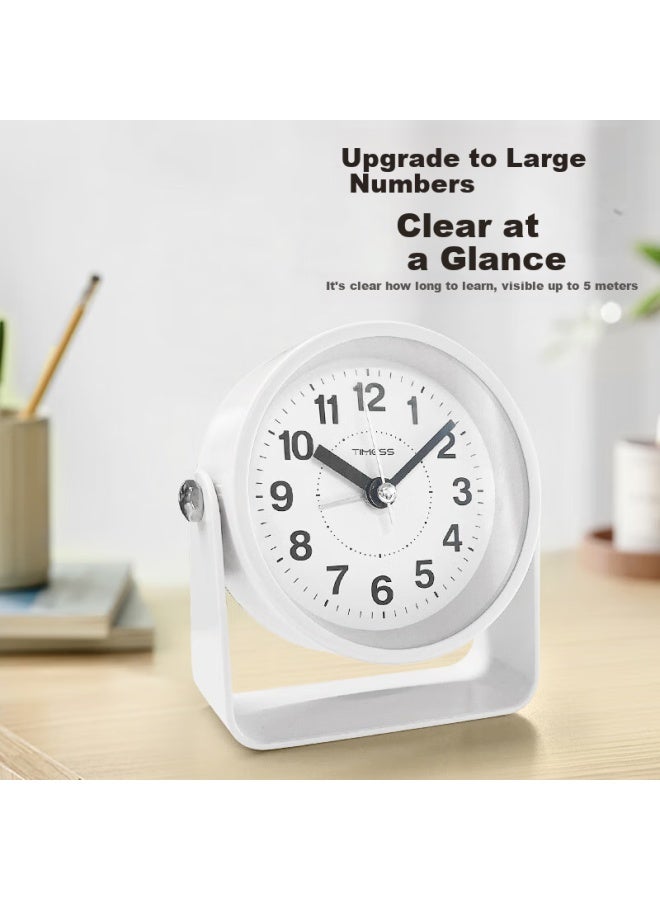 Timess Alarm Clock, Creative Design For Students And Children, Loud Ringtone, Wake-up Aid Model, Sleep-inducing, Luminous, Rotatable Quartz Small Alarm Clock - Image 3