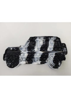 EMZJ 2 Pieces Pop Toy Antistress Pop it Push It Pop Fidget Bubble Car Jeep Black  - Image 2