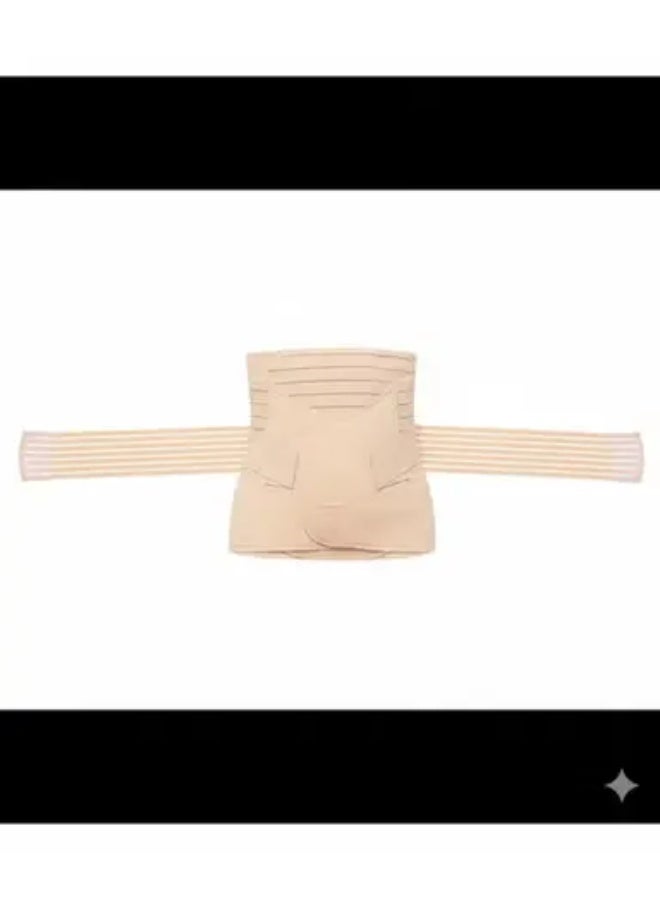 مشد دعم بعد الولادة 3 في 1، حزام استعادة شكل الجسم ودعم البطن، طقم متكامل لشد الخصر والحوض ودعم الظهر لفترة ما بعد الولادة. - Image 1