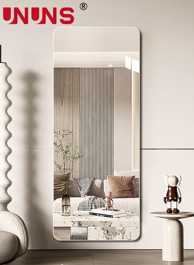 UNUNS Full Length Wall Mirror,Non-Breakable 3D Acrylic 40x100CM Wall Sticker Tiles,Full Body Mirror Tiles For Bedroom,Home Gym,Home Wall Decor - Image 1