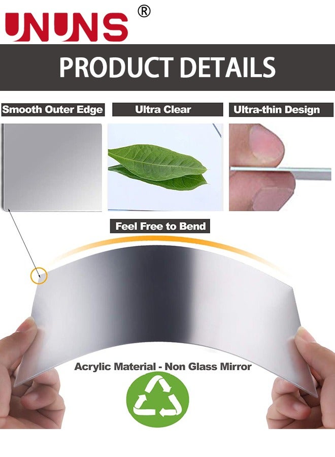 UNUNS Full Length Wall Mirror,Non-Breakable 3D Acrylic 40x100CM Wall Sticker Tiles,Full Body Mirror Tiles For Bedroom,Home Gym,Home Wall Decor - Image 4