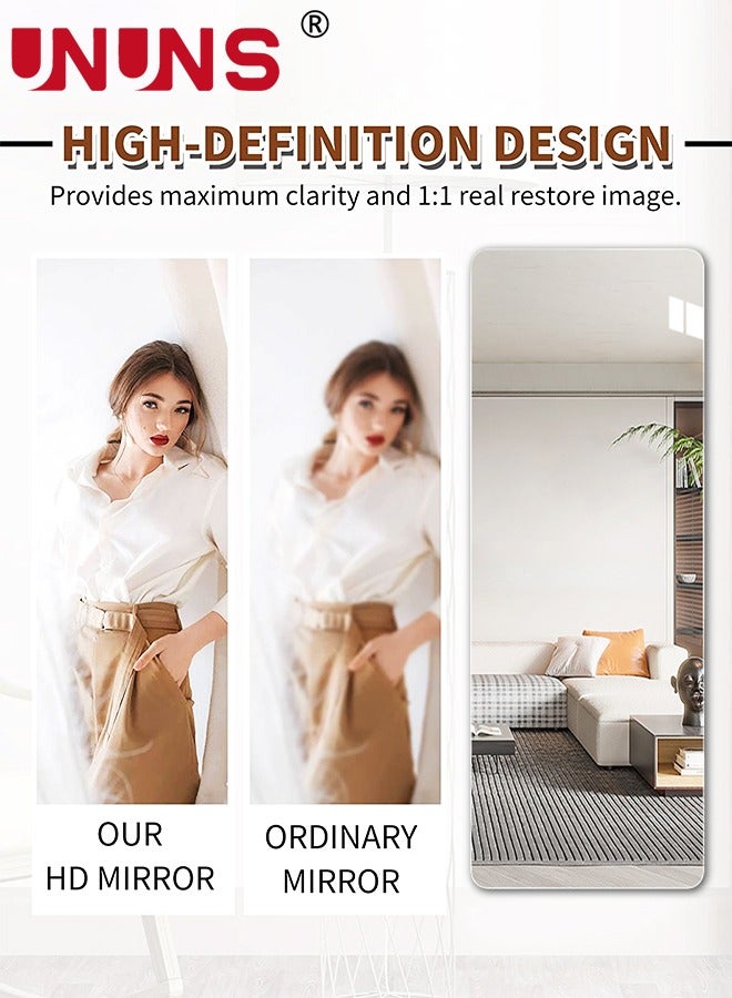 UNUNS Full Length Wall Mirror,Non-Breakable 3D Acrylic 40x100CM Wall Sticker Tiles,Full Body Mirror Tiles For Bedroom,Home Gym,Home Wall Decor - Image 5