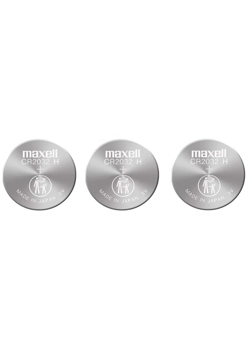 ماكسل بطارية ماكسيل 2032 أصلية عدد 3 قطع للساعات والريموت والمفاتيح الذكية - Image 2
