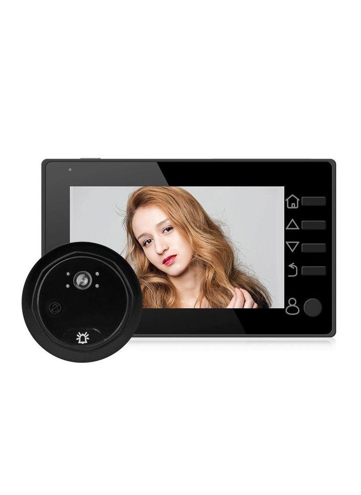 Generic - Digital Ring Doorbell Video-eye Security Voice Record Door Viewer Video Peephole Camera Motion Detection - Image 1