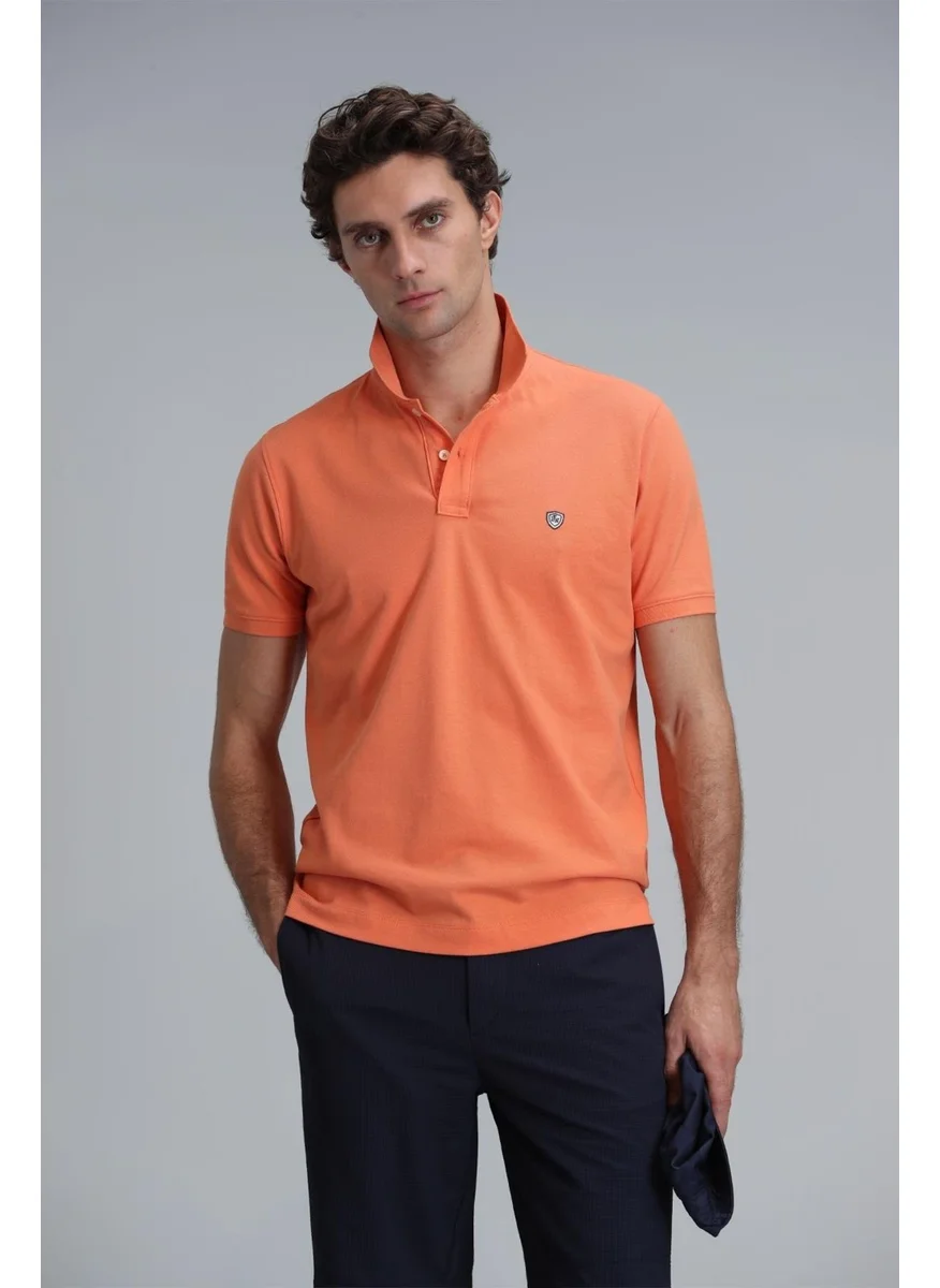 Lufian Orange Men's Polo Collar T-Shirt 111040206 Laon Polo