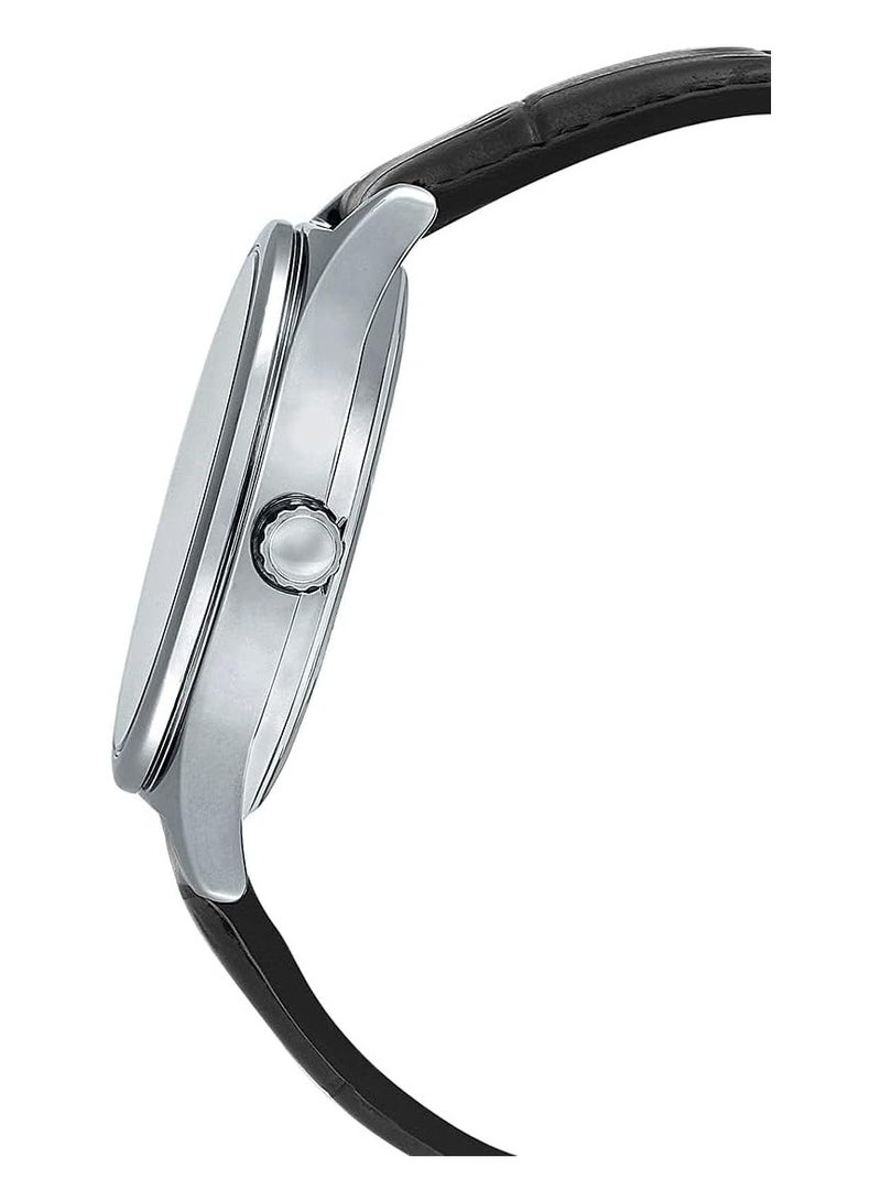 Casio MTP-V006L-7BUDF Men's Leather Analog Quartz Watch, 38 mm, Black - Image 4