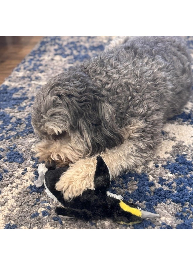 spot - SPOT Skinneeez Plus Penguin - Stuffing Free Dog Toy with Two Piece Rubber Body and Two Squeakers, Fun to Bite, Stuffingless Design is Great for Moderate Chewers, Tug Toy for Puppies & Dogs - 15in - Image 1