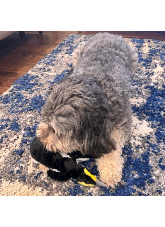 spot - SPOT Skinneeez Plus Penguin - Stuffing Free Dog Toy with Two Piece Rubber Body and Two Squeakers, Fun to Bite, Stuffingless Design is Great for Moderate Chewers, Tug Toy for Puppies & Dogs - 15in - Image 1
