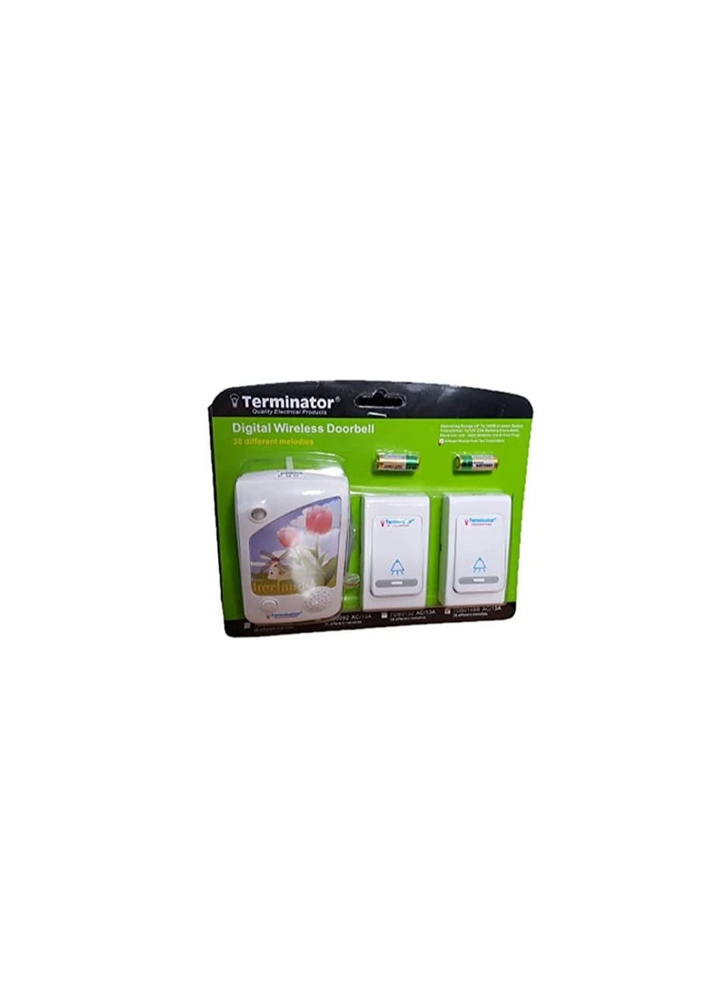 Terminator Wireless Door Bell 13A Plug TDB 014BBAC-13A Terminator  - Image 3