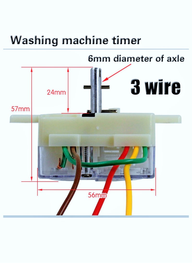 3 Wire Washing Machine Timer 15 Minutes Semi-Automatic - Image 3