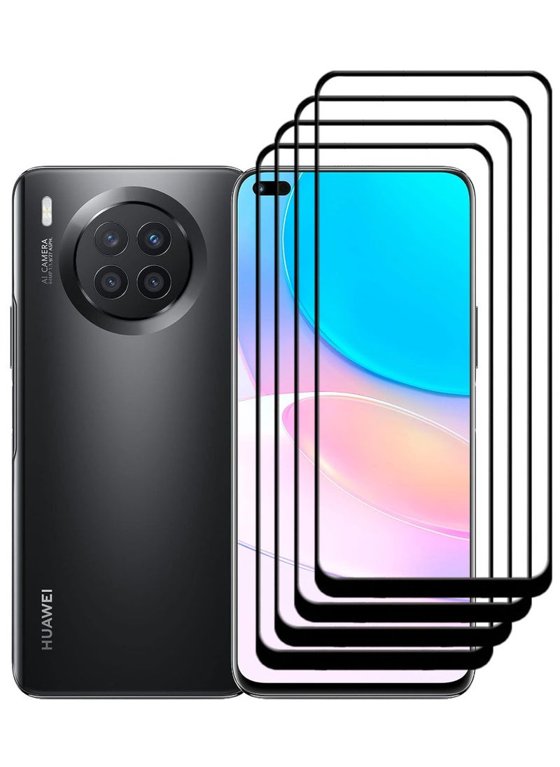 ACLIX 4 Pieces Antistatic ESD Dustproof Premium Quality High Definition Tempered Glass Screen Protector Designed For Huawei nova 8i - Image 1