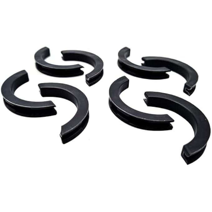 B&Z HEATPROOF PLASTIC CAPS INSERTS HEAT GUARD HEAT PROTECTOR ANTI VIBRATION FITTING FOR DESIGNER VERTICAL OR HORIZONTAL RADIATOR BRACKETS BLACK (8 PCS) - Image 2