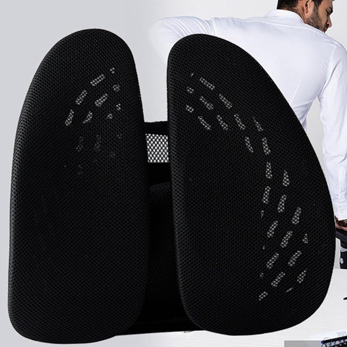 SEAT LUMBAR SUPPORT CUSHION CAR SEAT BACK PILLOW ORTHOPEDIC BACK REST BACK CUSHION CAR CHAIR LUMBAR PILLOW BACK REST PILLOW BED PILLOWS LOWER BACK PILLOW OFFICE CHAIR POLYESTER