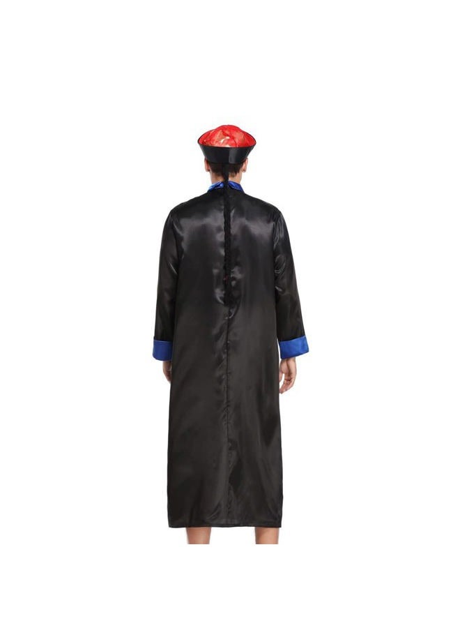 STIOEDYUAN Halloween Dress Up Horror Cosplay Zombie Skirt Chinese Costume Living Dead Monster Themed Parties Role Play (Black, XL) - Image 4