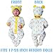 OYESY Reborn Baby Doll Clothes for 1723 Inch Baby Dolls Baby Doll Clothes Outfit Accessories fit 1723 Inch Baby Doll Baby ClothingLittle Lion 6pcs Set - Image 4