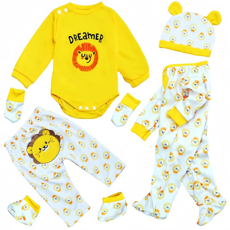 OYESY Reborn Baby Doll Clothes for 1723 Inch Baby Dolls Baby Doll Clothes Outfit Accessories fit 1723 Inch Baby Doll Baby ClothingLittle Lion 6pcs Set - Image 3